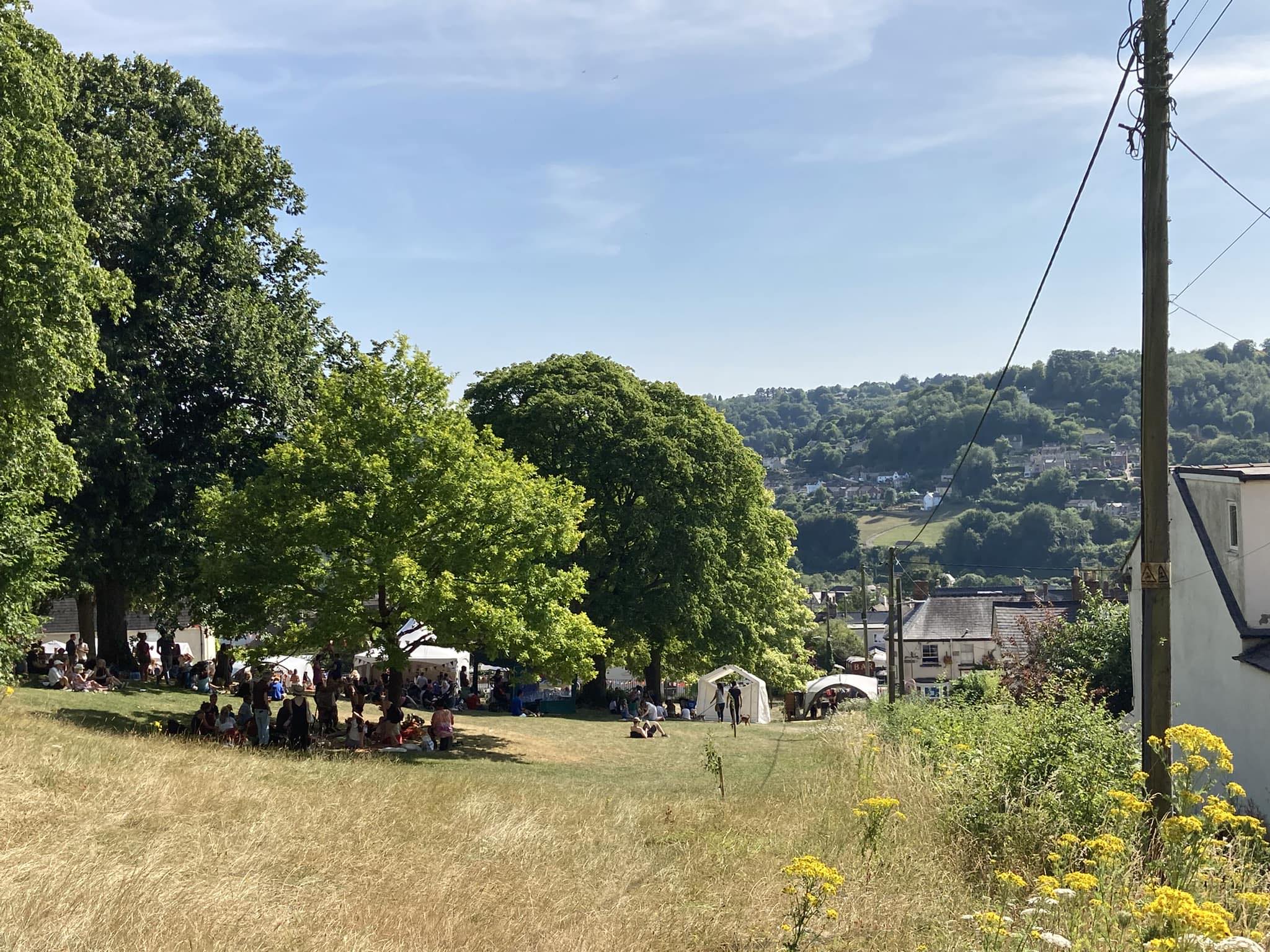 pretty view of Stroud from a nearby hill