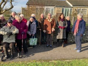 Group of residents with Chloe Turner